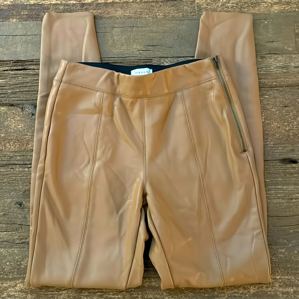 Topshop Faux Leather Pants NWT